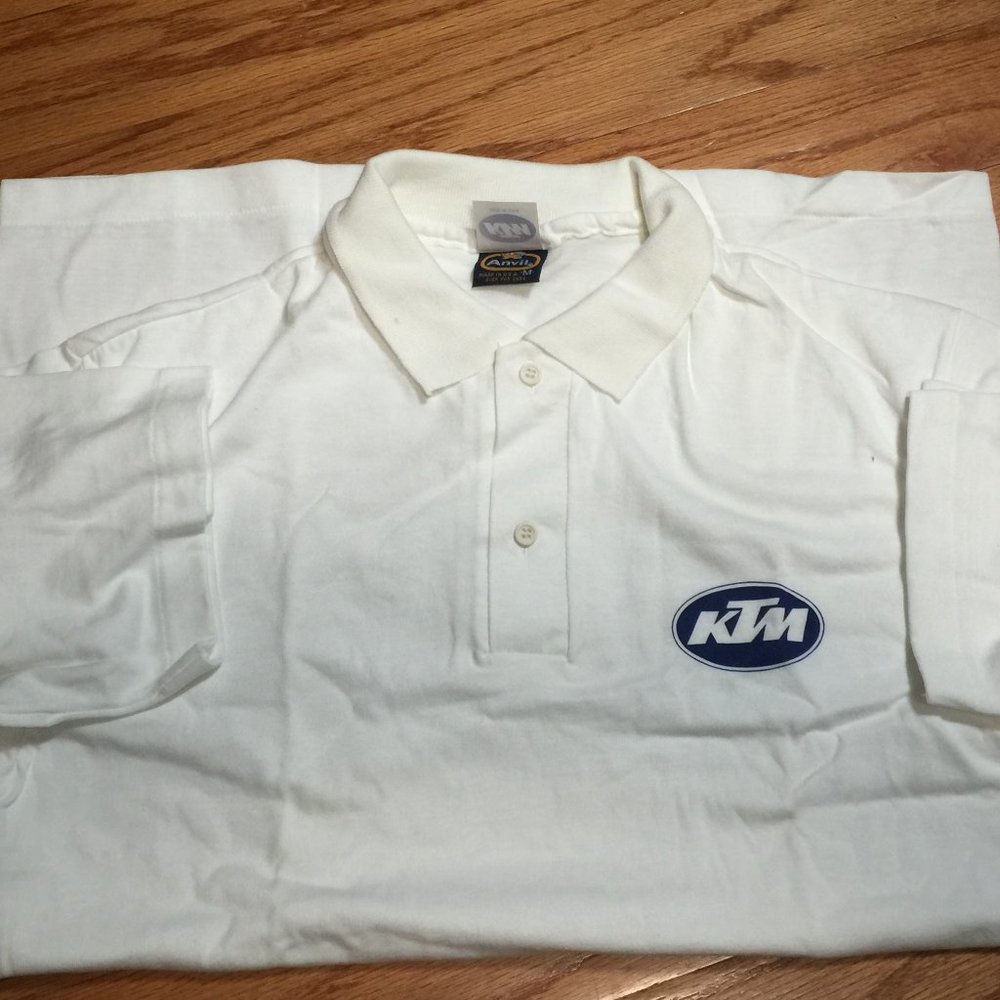 KTM Polo Shirt Medium Vintage 1989